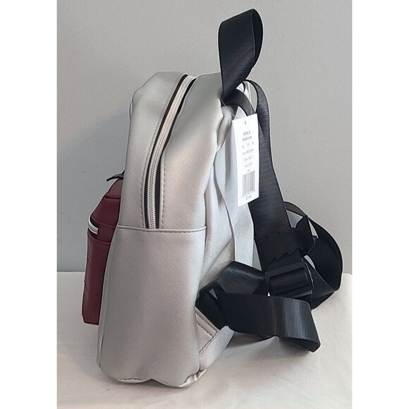 Snoopy/Woodstock Peanuts Official Mini Backpack BioWorld Dog House Silver/Red - Picture 3 of 14